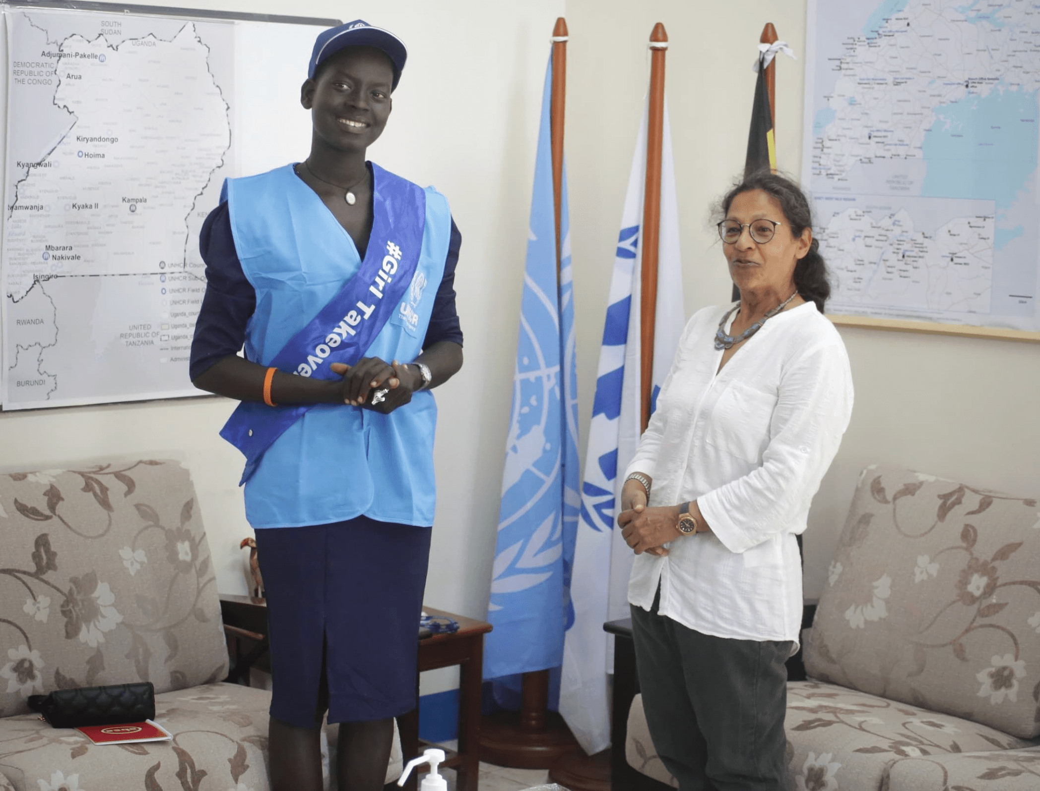 Lucia taking over UNHCR's Head of Office in Adjumani. 