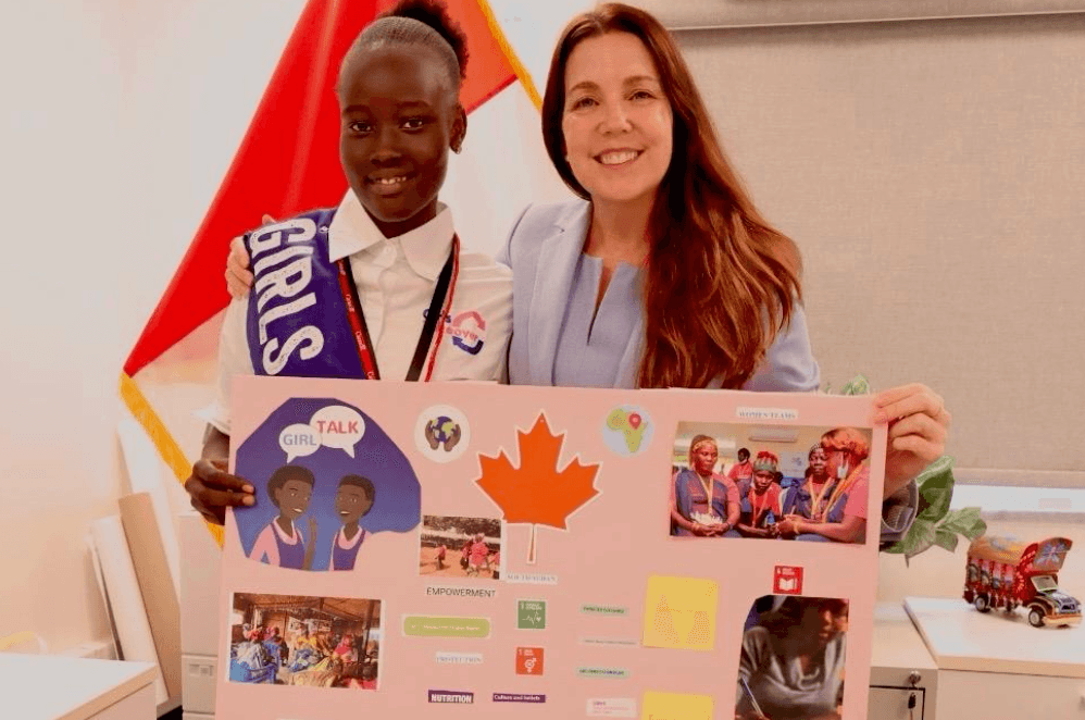 16-year-old Atong stepped into the role of Ambassador for the day.