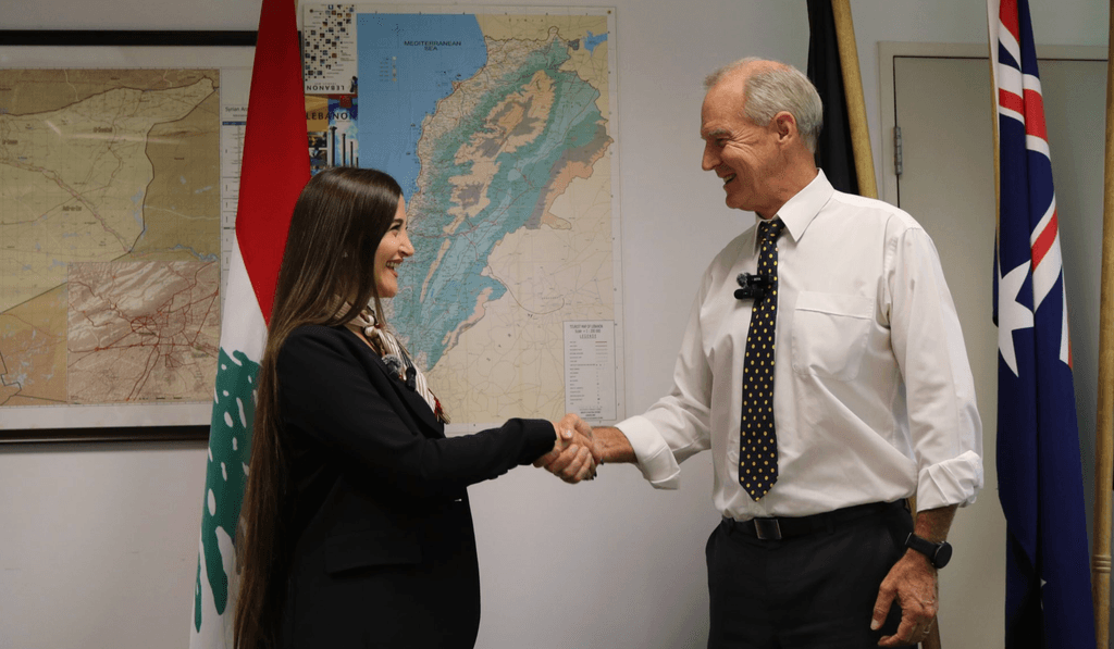 Aline stepped into the shoes of Australian Ambassador to Lebanon Andrew Barnes for a full day