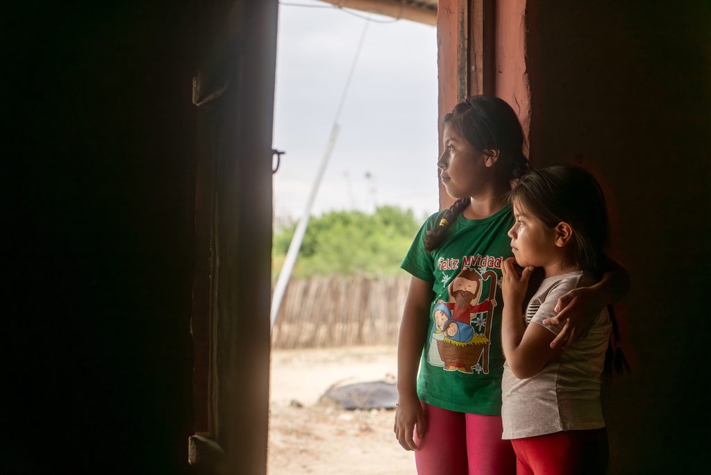 Genesis 9 and her younger sister 7.