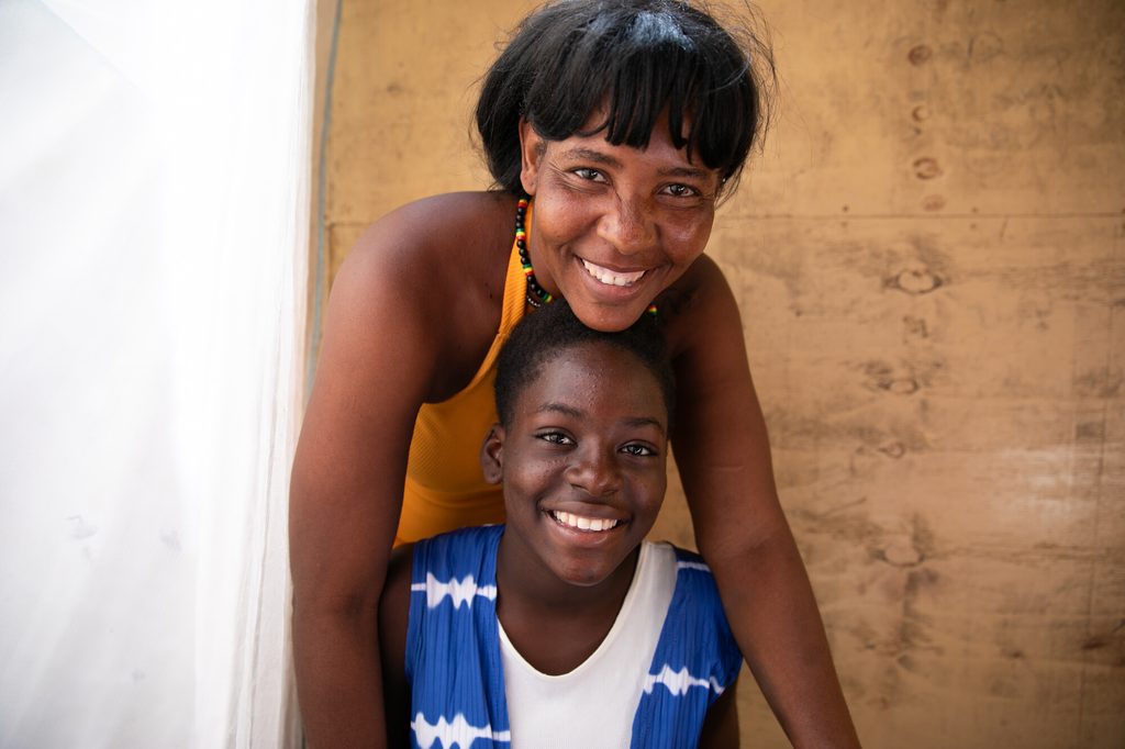 Caroline*, a 15-year-old girl, lives in an internal displacement camp in Haiti, with her mother and three siblings.