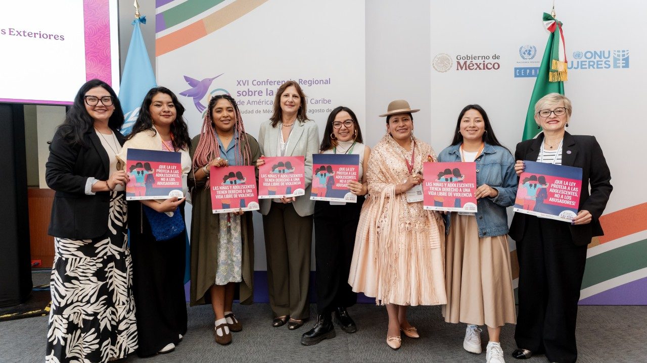 Panelists at the 16th Regional Conference on Women, the regional alliance ALIADAS.