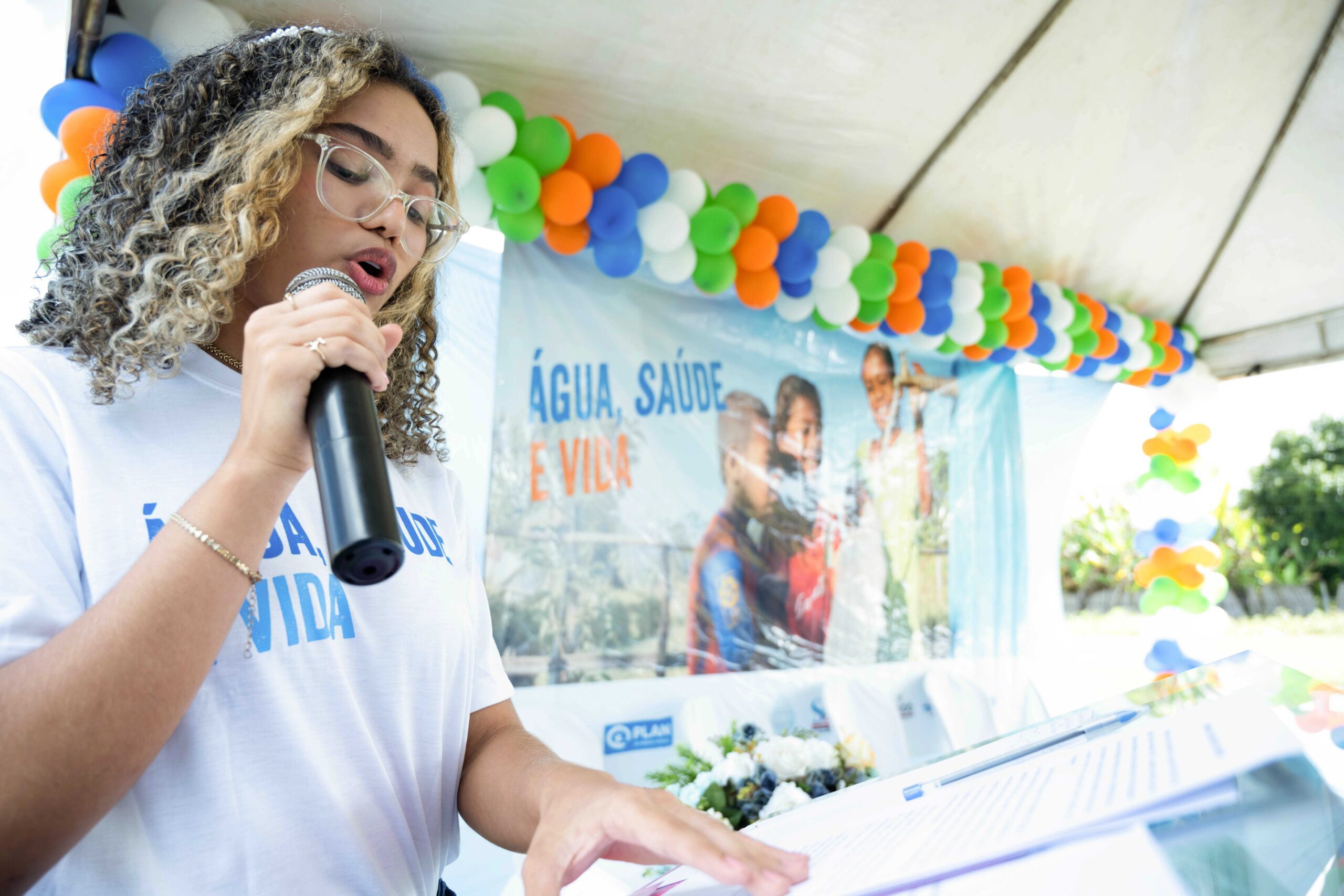 Sanmya, 17 años de Brasil es una lideresa y activista de diferentes iniciativas en su comunidad