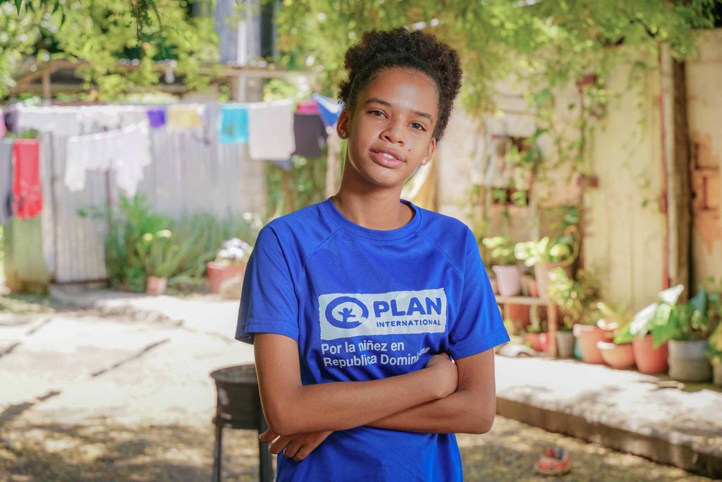 Melany defiende los derechos de las niñas en República Dominicana
