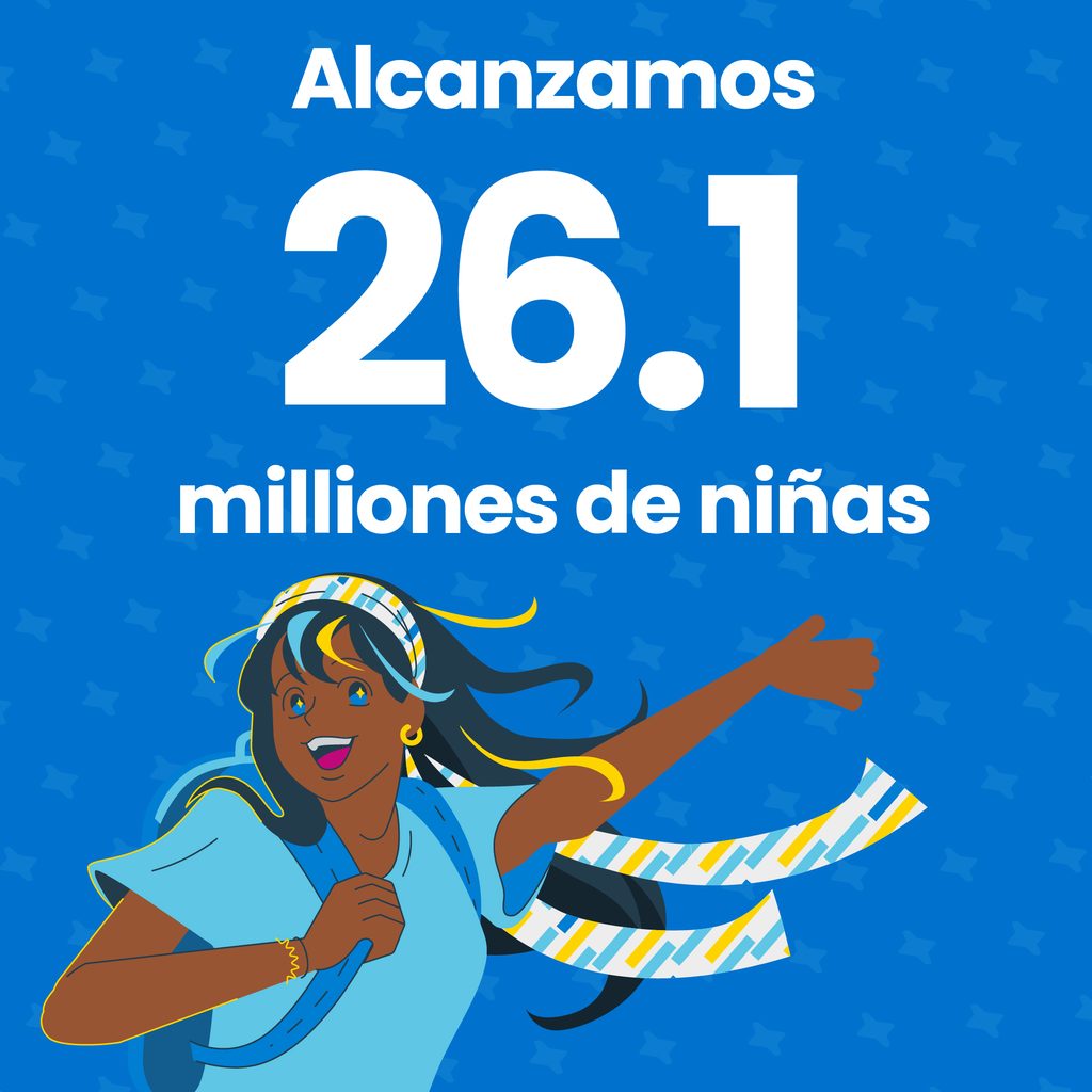 Alcanzamos 26.1 millones de niñas