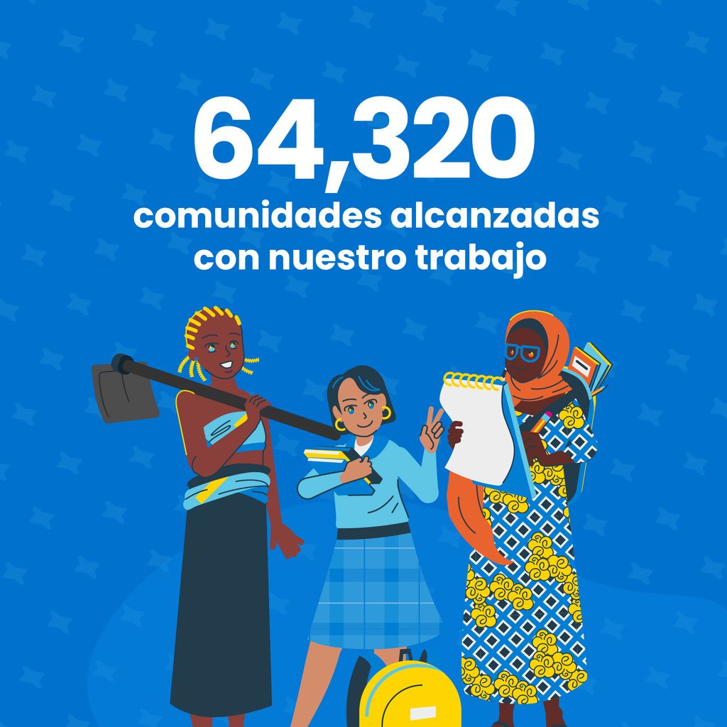 64,320 comunidades alcanzadas con nuestro trabajo