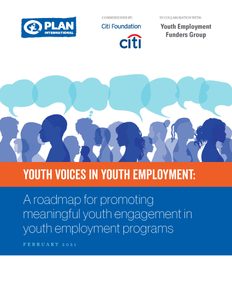 Youth voices in youth employment report cover image