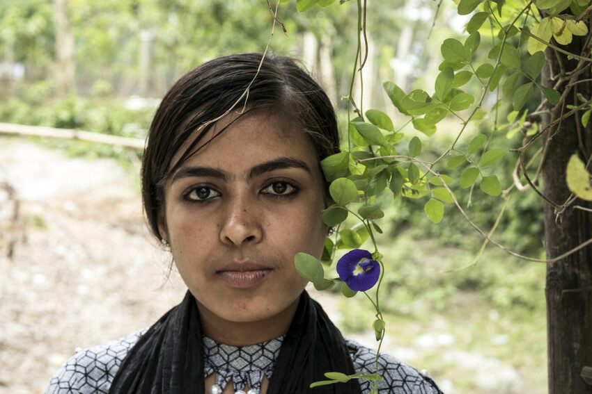 Rozina, 19, advocates in her community against child marriage 
