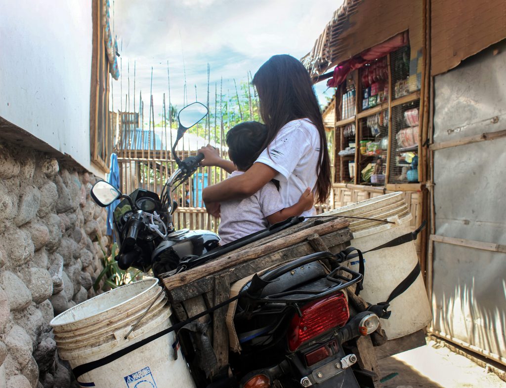 Person, Baby, Motorbike