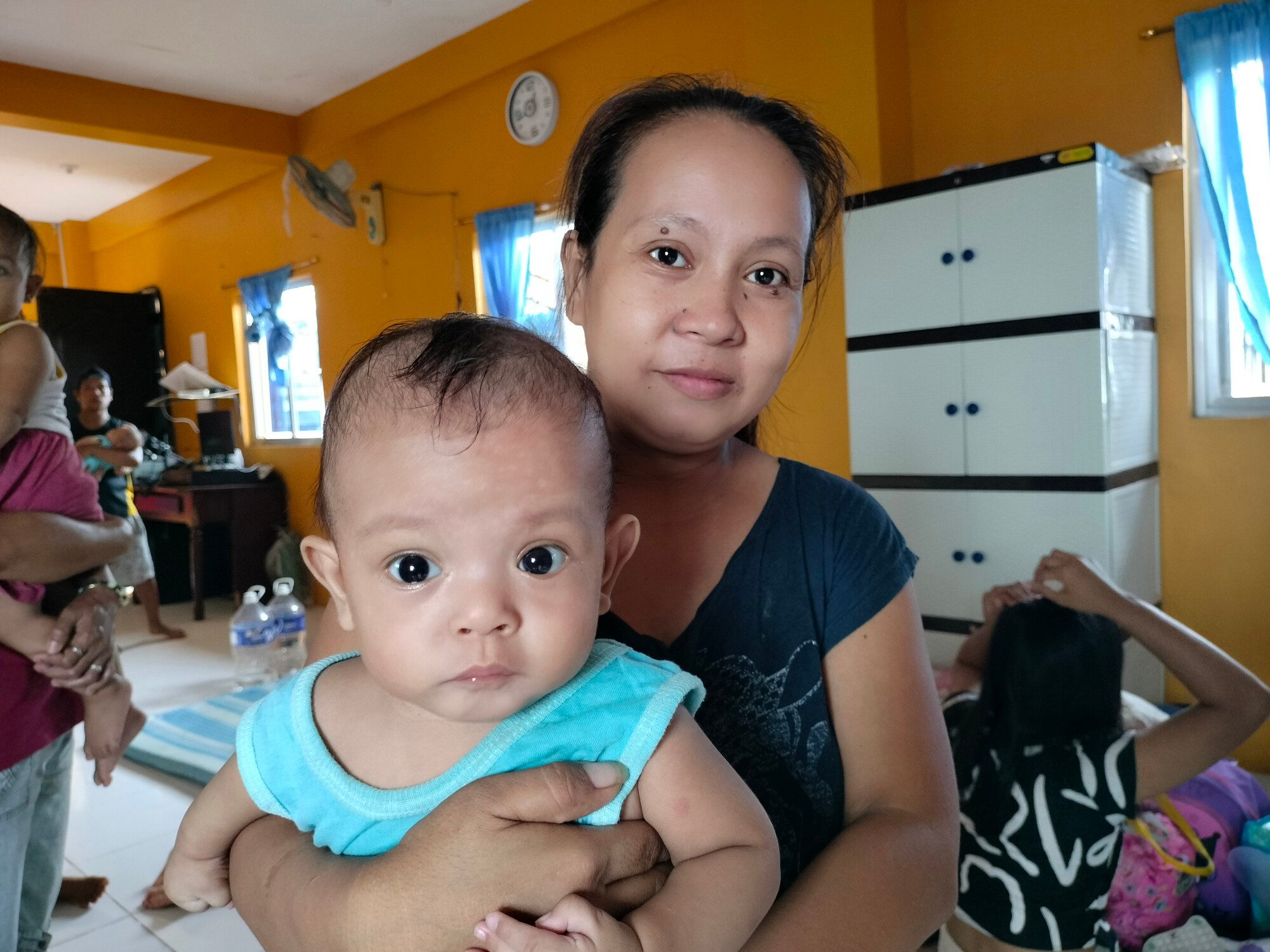 Jessa 29 and her baby are currently living in an evacuation centre