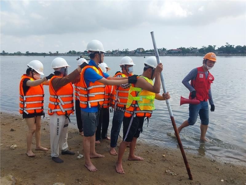 Rehearsal for the response team © Plan International Vietnam