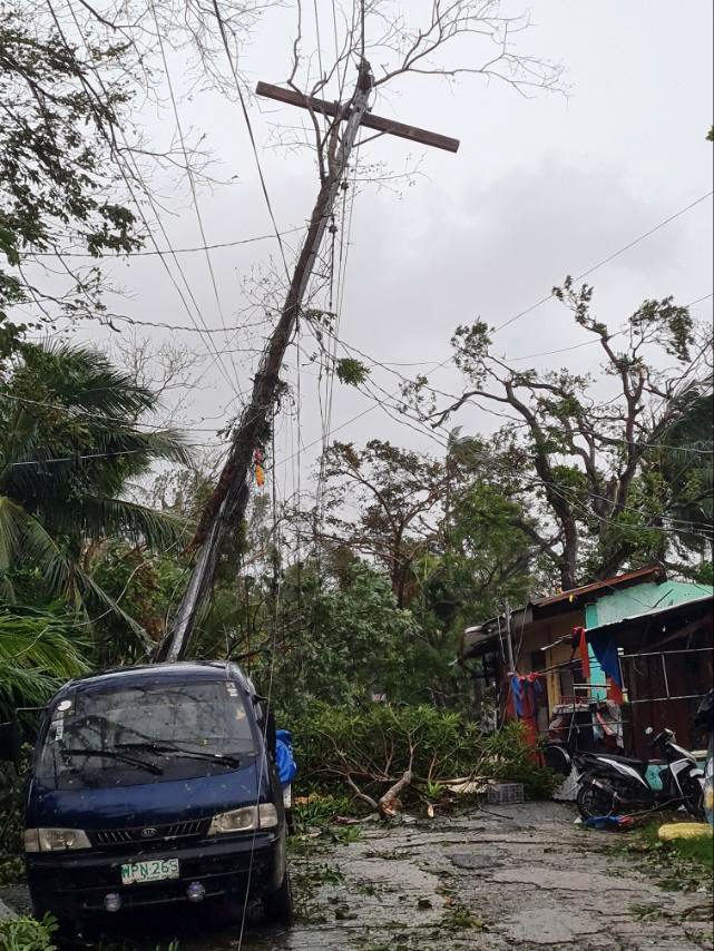 Aftermath of Typhoon Bualoi in Masbate, Philippines  