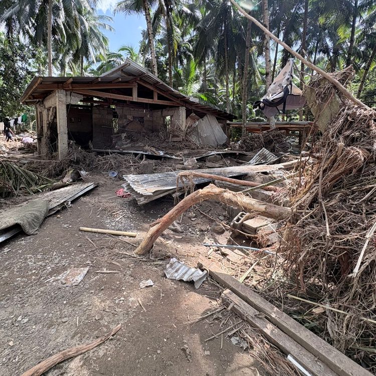 Aftermath of Typhoon Kalmaegi in Bontoc, Southern Leyte 