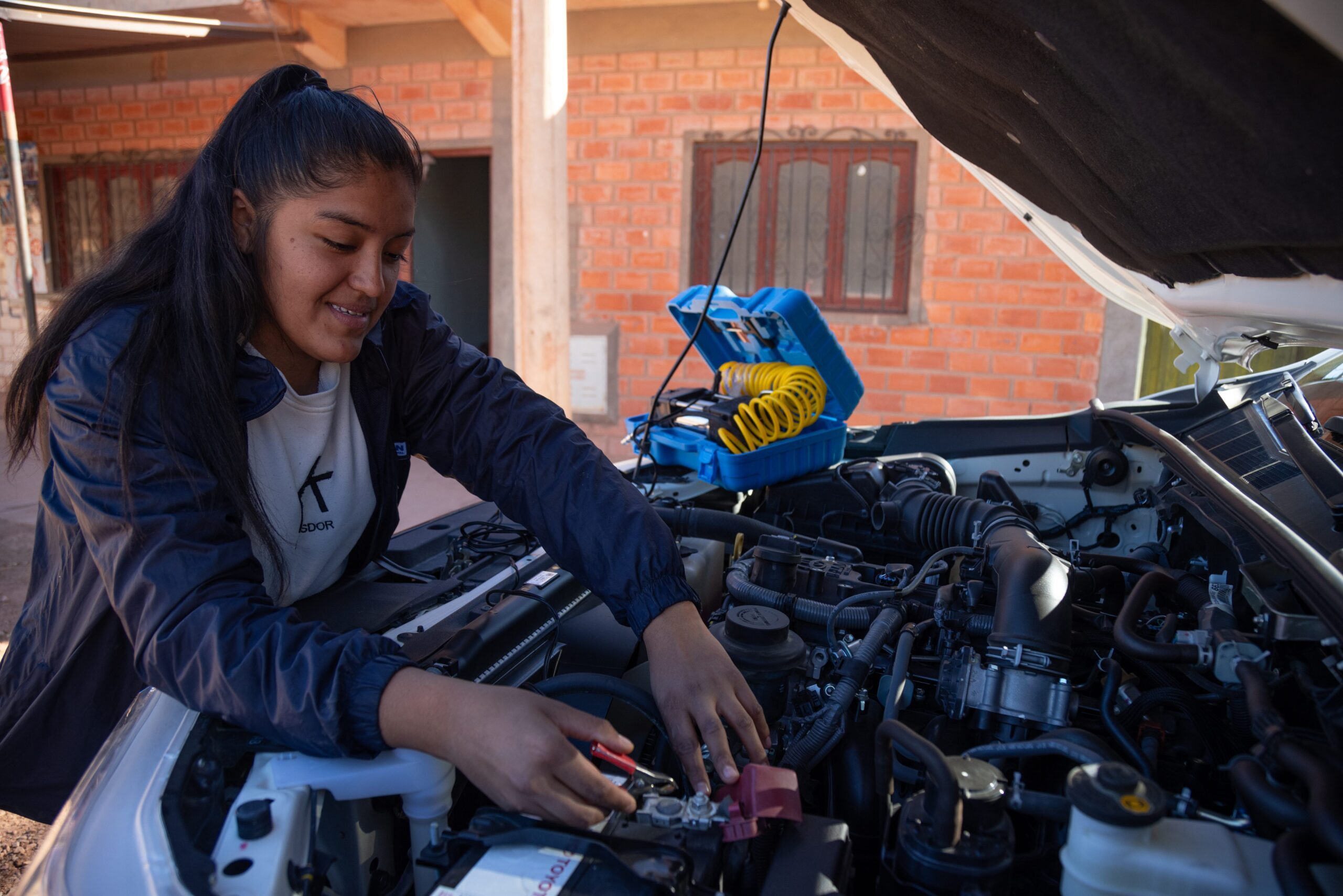 María José is prepared in mechanic 