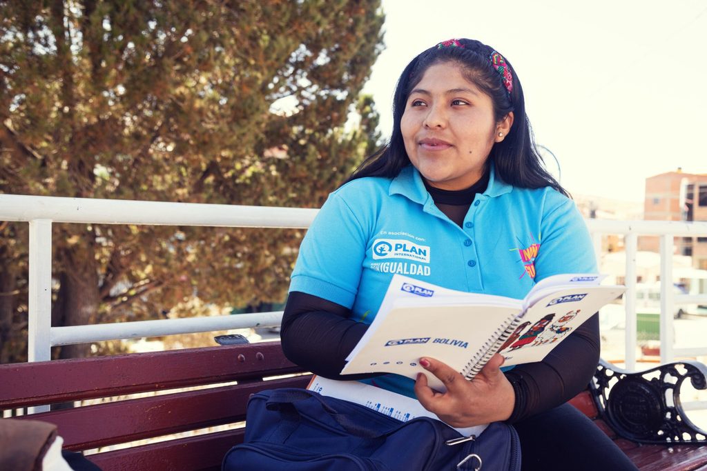 Camila reflecting about her role as a young leader in Bolivia