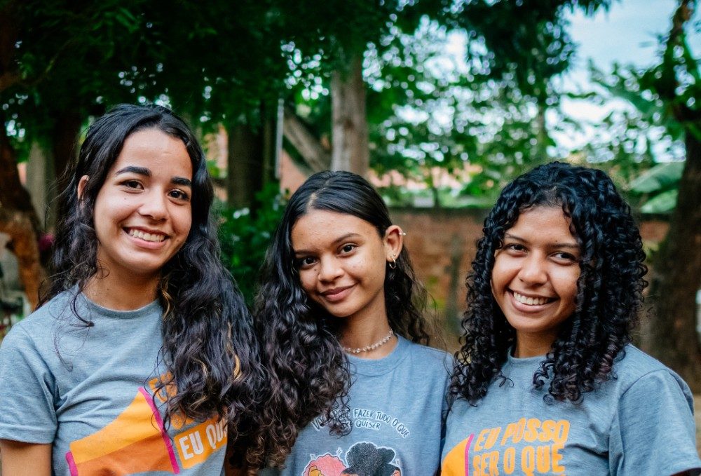 Girls taking part in a Plan International Brazil programme