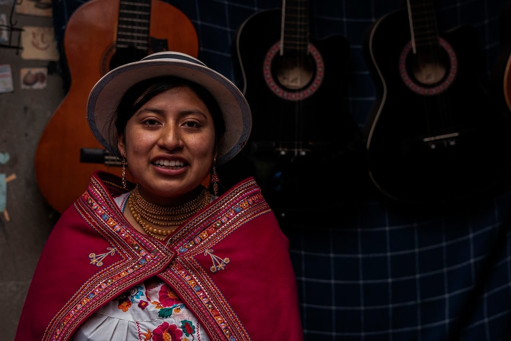 Samya, an Ecuadorian girl leader.