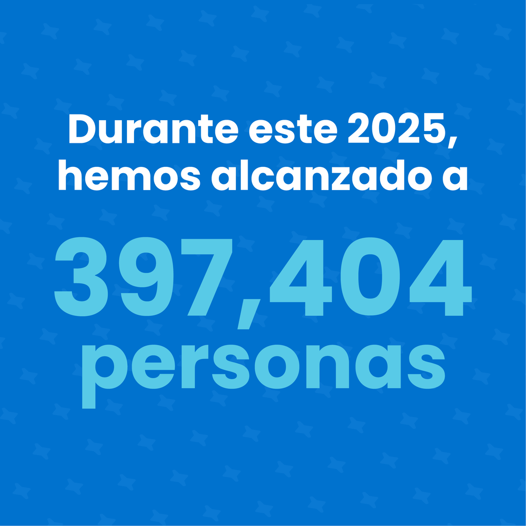 Alcanzamos a 397,404 personas.