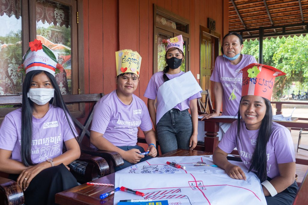 Young people taking part in a Plan International Cambodia programme