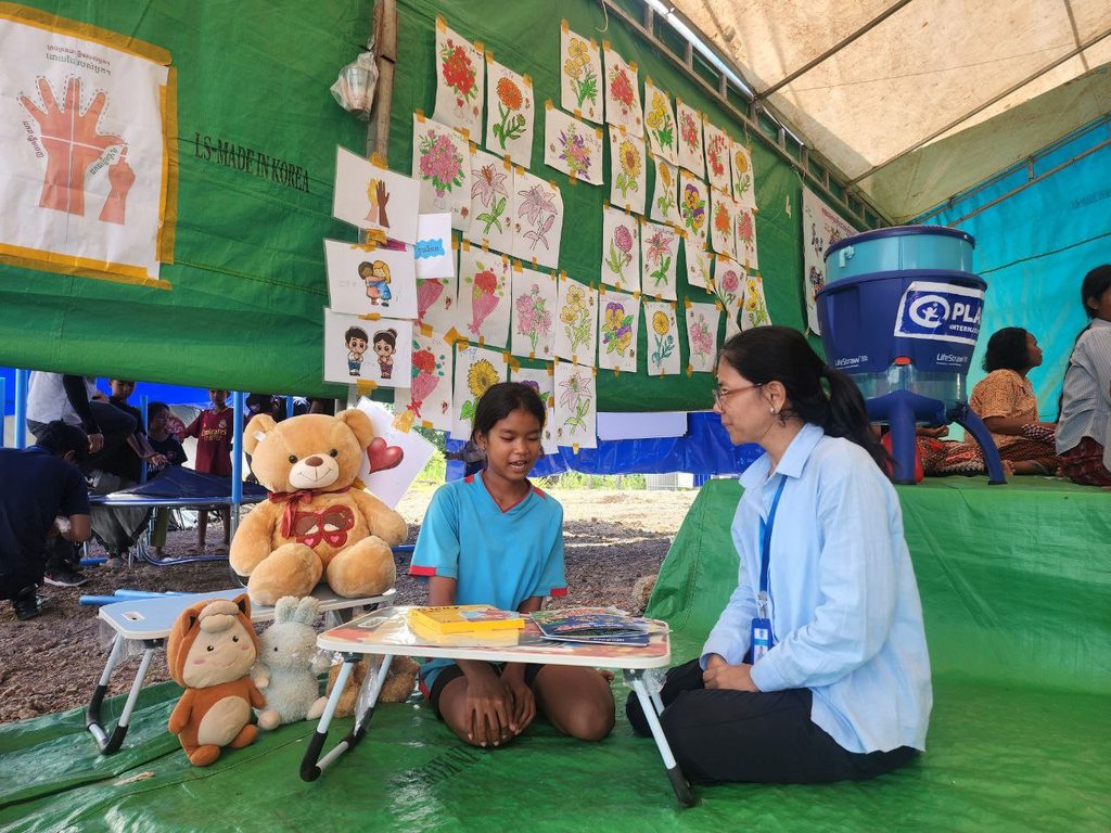 Nita is learning with Plan International's NGO parter staff.