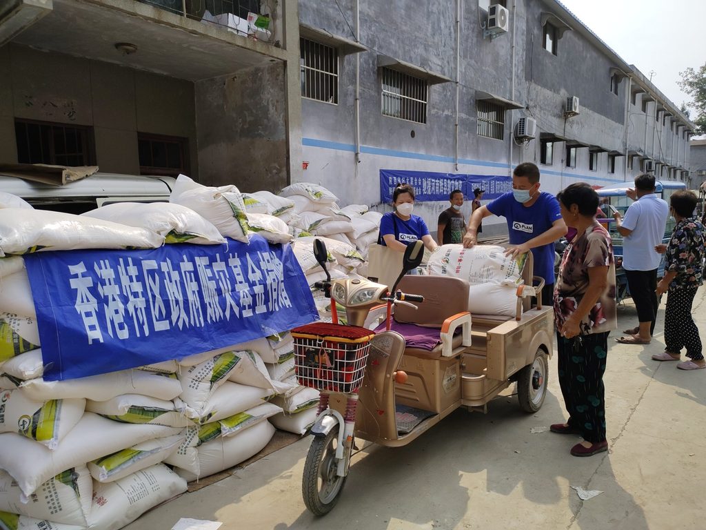 Residents getting relief supplies