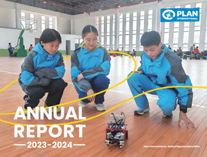 Report cover image for Plan International China's annual report for 2023 and 2024