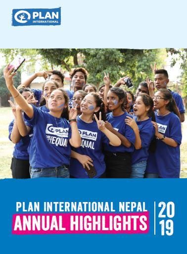 Plan International Nepal Annual Highlights 2019 cover