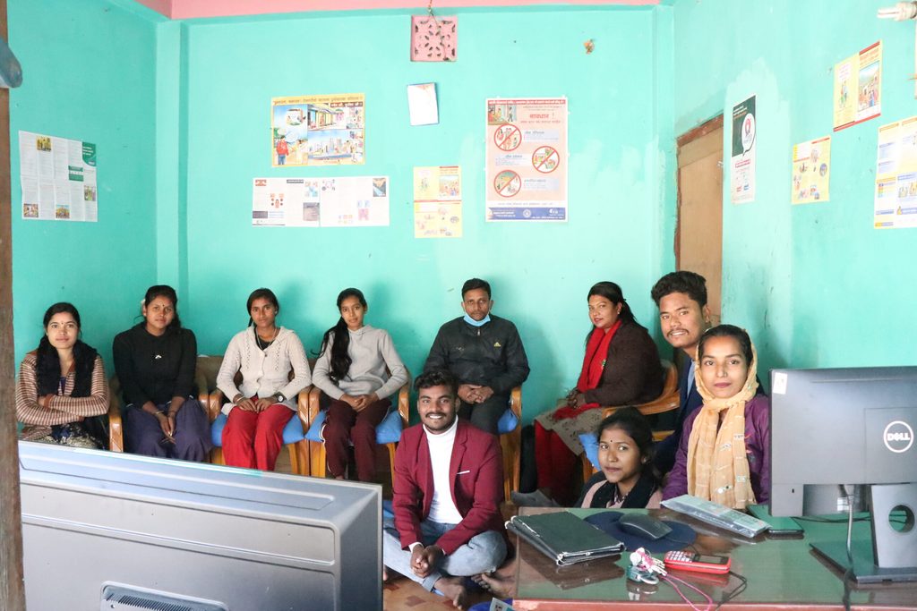 Roshani at a resource centre