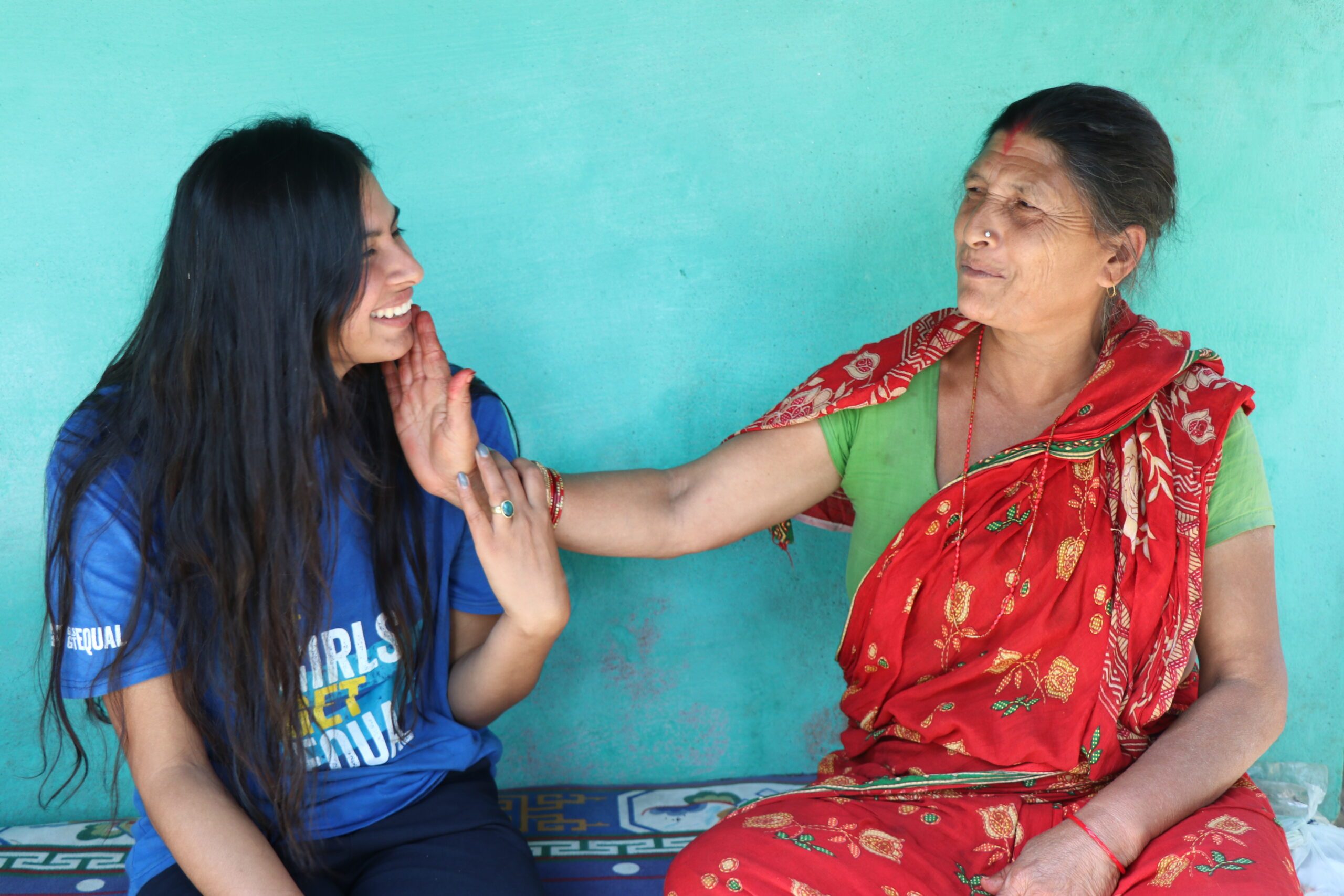 Rekha spending quality time with her mother