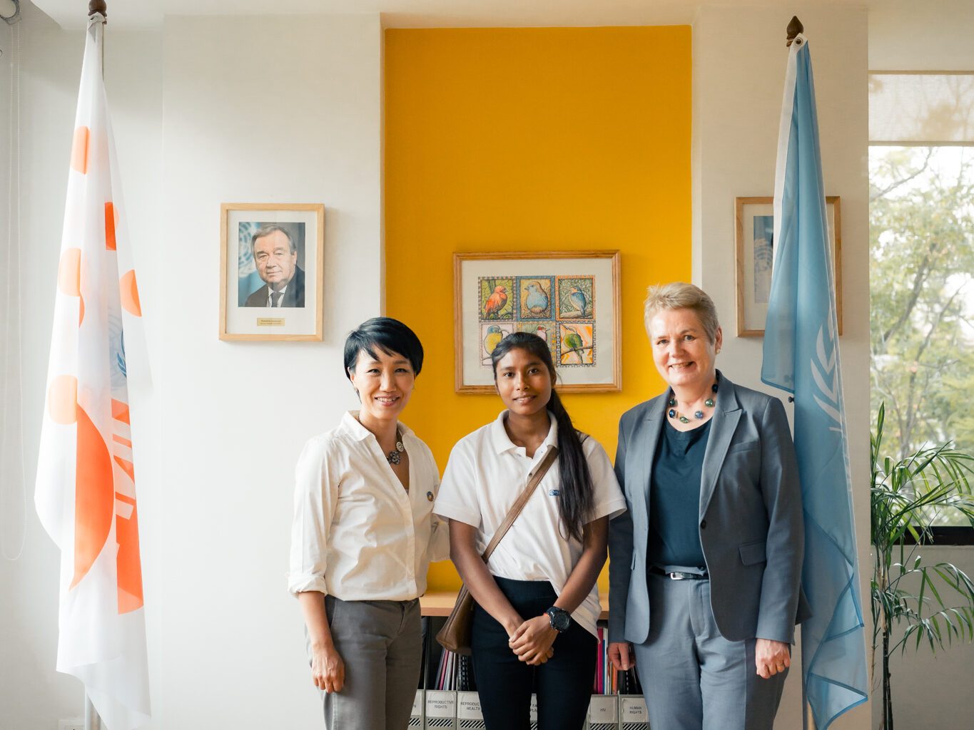Sangita's visit to UNFPA Nepal and meeting Ms. Young, the Country Representative.