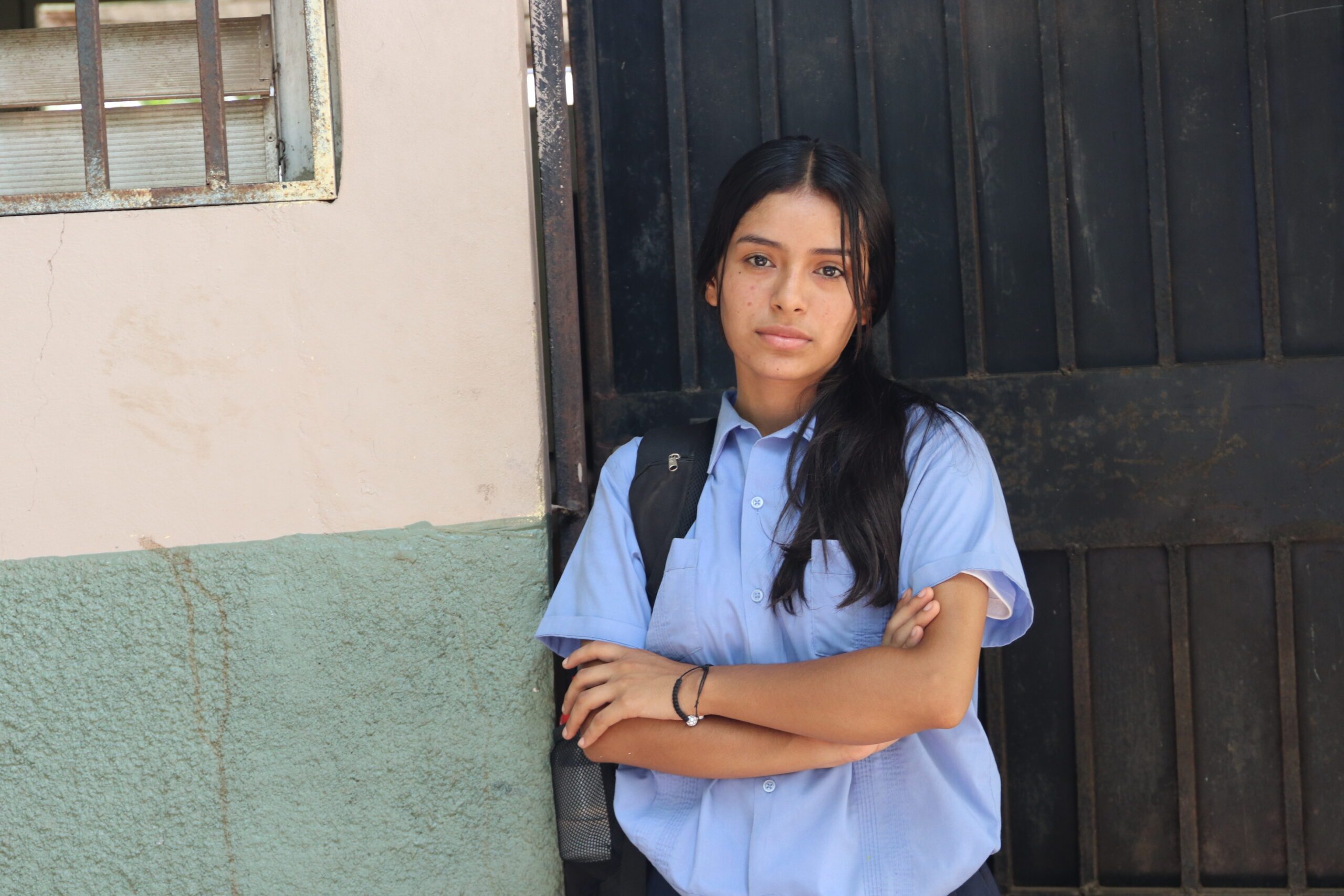 Izamar, adolescente de 15 años, residente de Choluteca