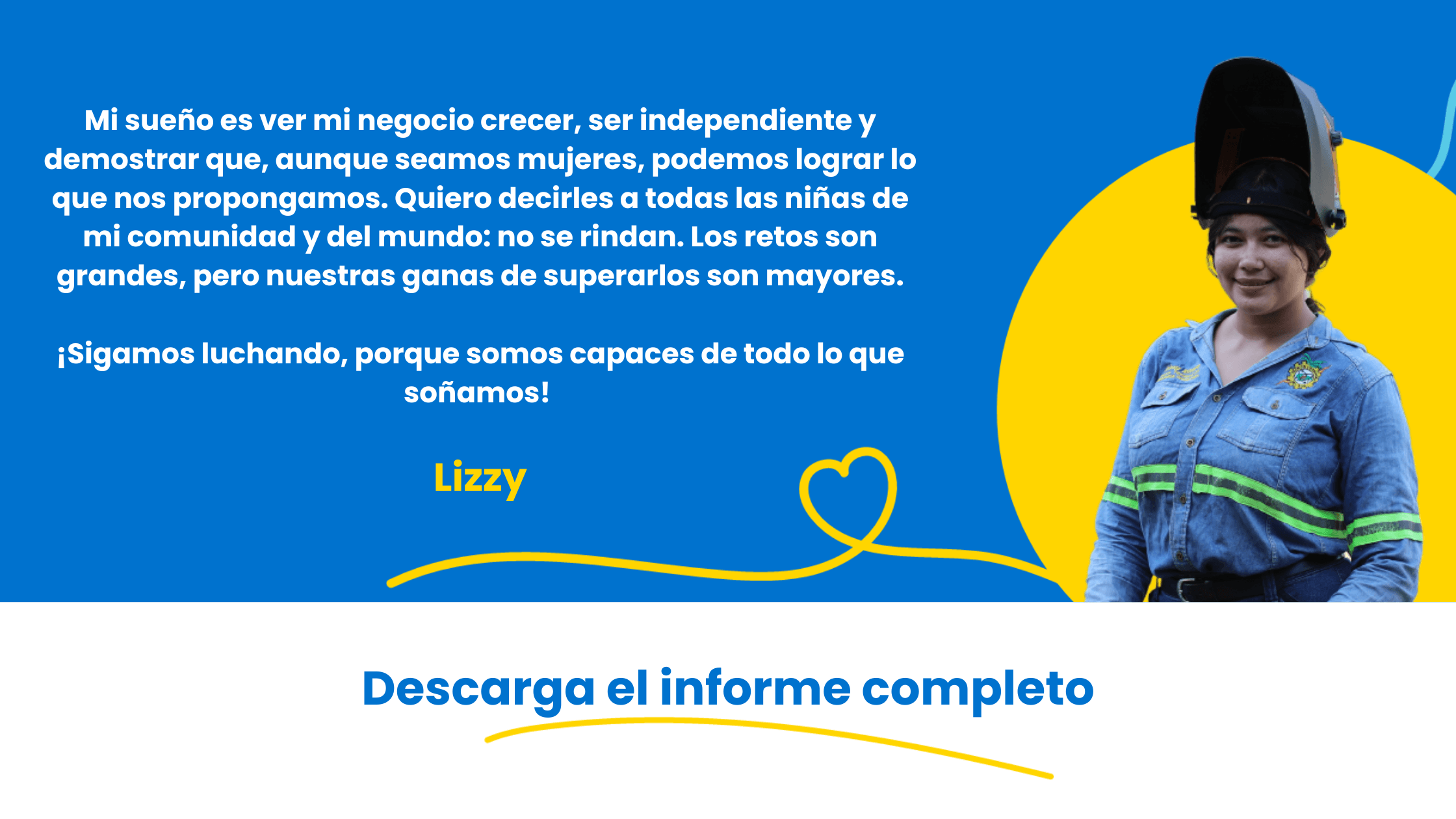 Lizzy emprendedora de Honduras