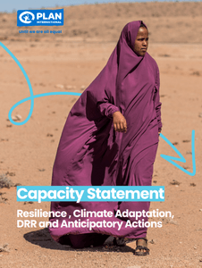 Image featuring young girl in climate affected area