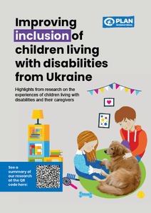 Leaflet explaining our research on the experiences of children from Ukraine living with disability in Poland