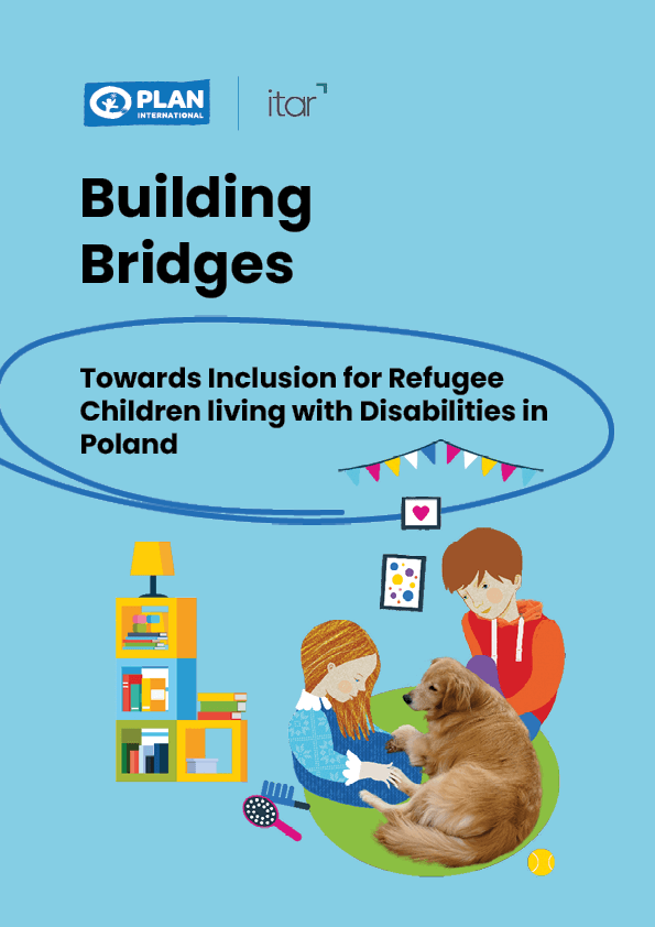 Cover page of research report on the needs of children from Ukraine living with disabilities in Poland