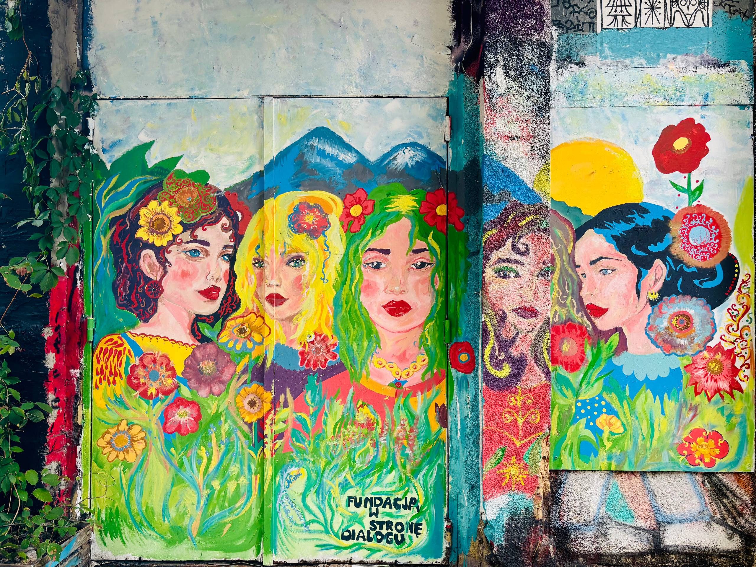 Mural created during Towards Dialogue activities 