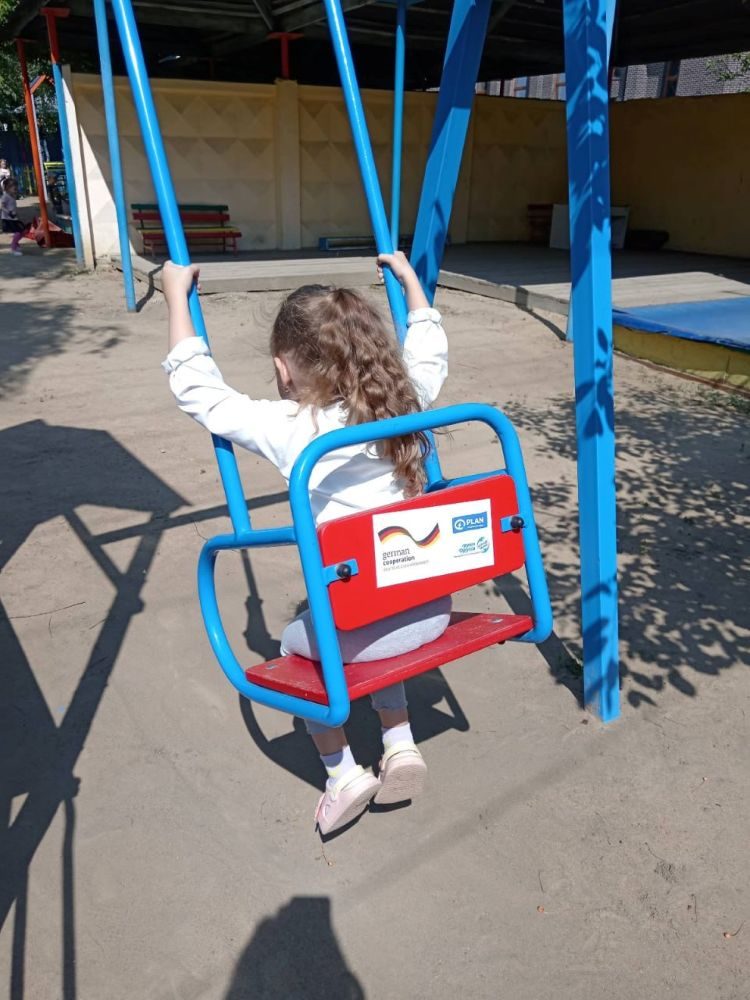 Girl on a swing