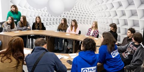 In Kyiv, a chance to build offers children hope for the future